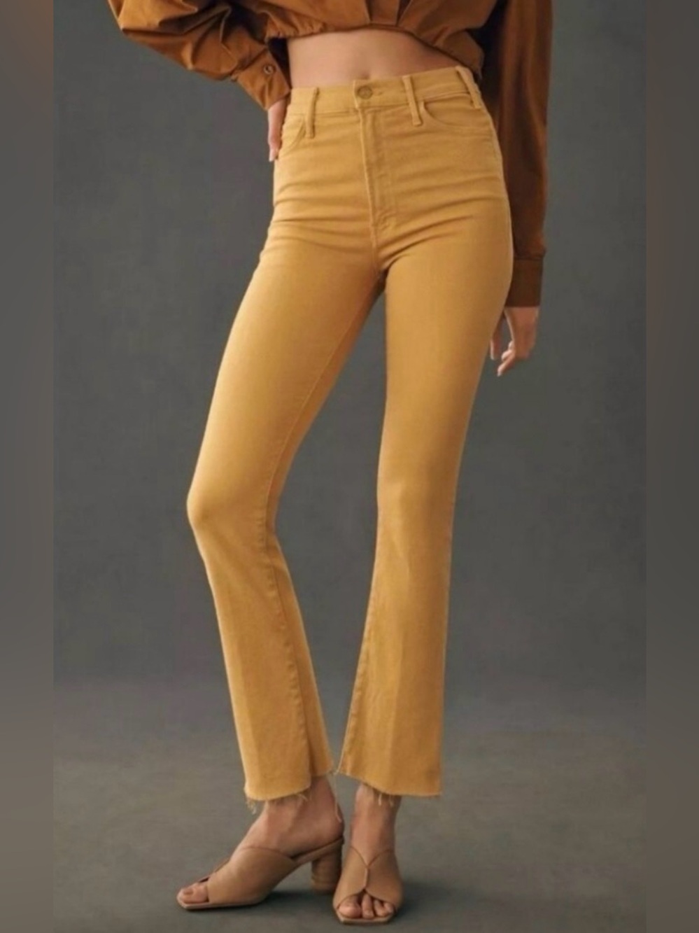 Mother The Hustler Ankle Fray in Second Chance, Size 26